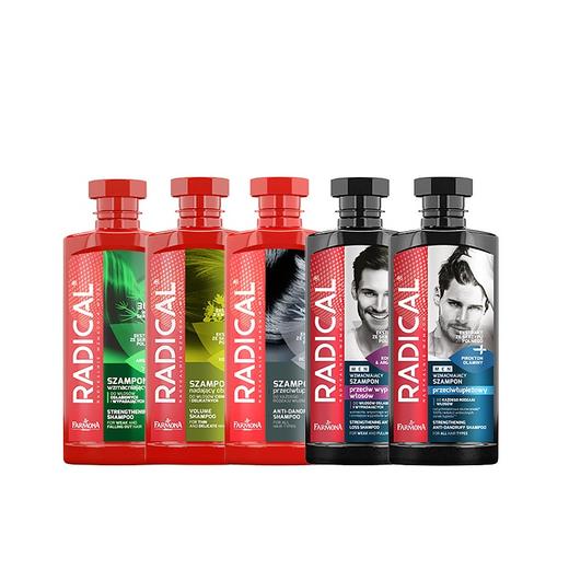 【保税仓】波兰Radical男士去屑强根洗发水马尾草头皮护理液400ml 商品图0