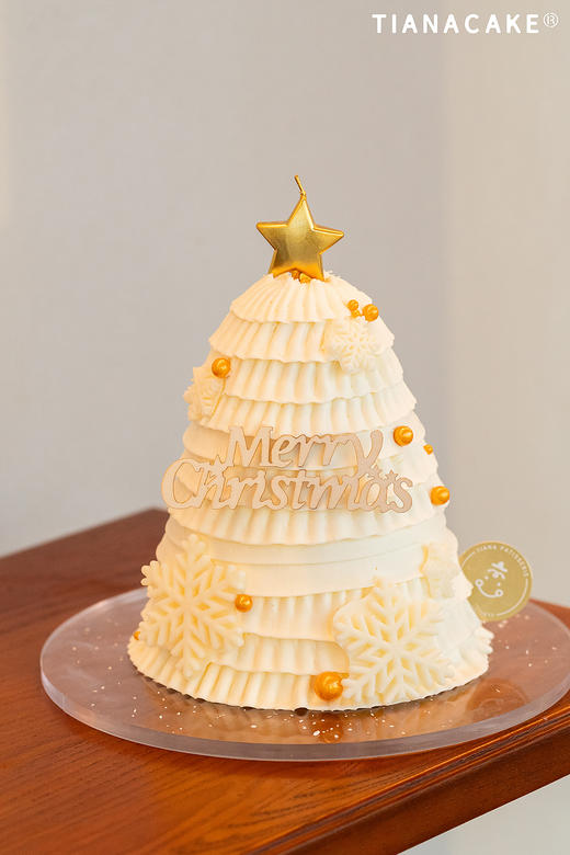 🌟圣诞限定｜落雪鎏金🎄 （五寸加高草莓蛋糕） 商品图1