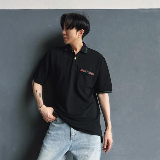 G家 新款胸口袋子刺绣polo，原版定制进口珠地棉（JN） 商品图0