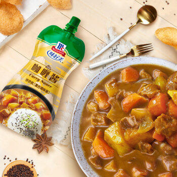 味好美（McCormicK） 咖喱咖喱酱 挤挤装230g 调味酱 百年品牌 优质原料  味好美出品 /粮油调味 /调味品 /复合调味料 商品图3