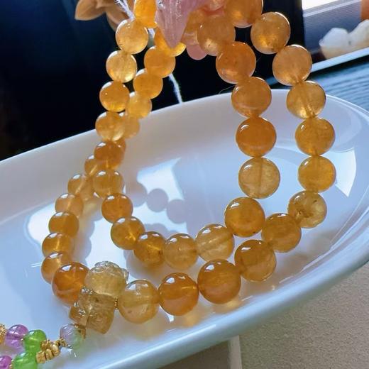 8mm-9mm多圈雀黄碧玺手链 商品图0