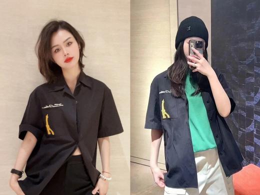 驴家 铁塔刺绣字母衬衫（JN） 商品图0