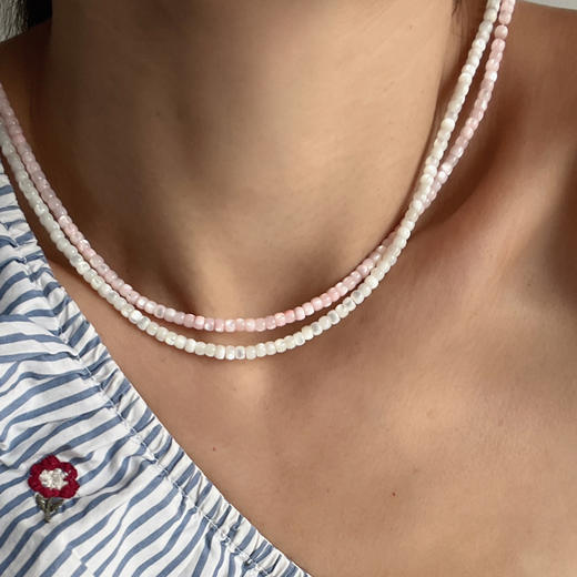LHWINDSOR温莎珠 Fine Jewelry贝壳珠串项链白色粉色 商品图8