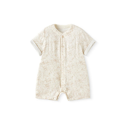 【商场同款】英氏婴儿衣服夏季透气桑蚕丝男女宝连体衣短袖衣服 商品图4