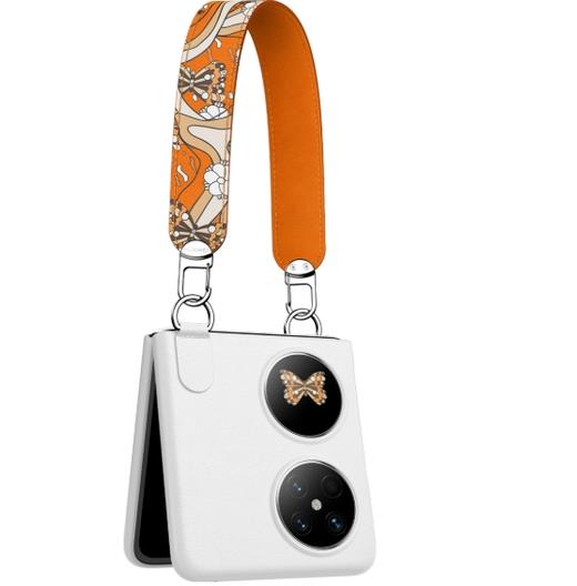 HUAWEI Pocket 2 时尚手提保护壳 锦白 商品图3