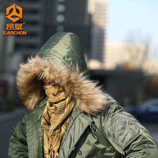 【上新】昂垦N2B极地防寒战术棉服男秋冬保暖短款连帽户外冲锋衣 加厚外套 商品图2