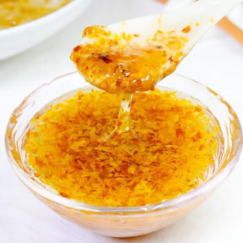 花桥牌糖桂花酱 调味品 桂花蜜酿果酱 甜品冲饮调味酱烘焙点心 250g*2瓶 /粮油调味 /调味品 /西式酱料 商品图2