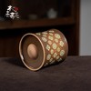 【样品特惠5.5折，仅2件，无货退款】本土斋青瓷宝相花纹手工陀螺杯功夫茶具高端刻绘草木灰主人转转杯宝相陀螺杯200ML 商品缩略图2