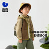 迷你巴拉春季新款男童女童复古多口袋双肩包宝宝外出入园书包 商品缩略图1