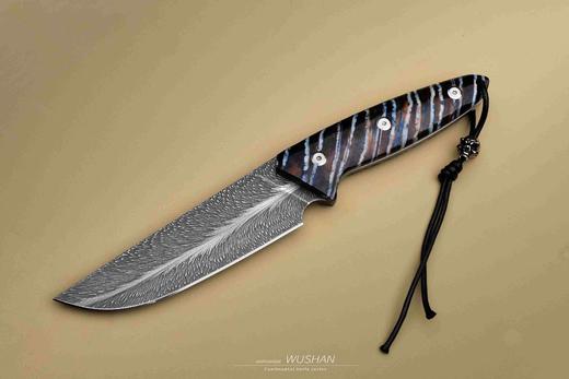 【福利】三希堂  现代刀系列  手锻羽毛小直 未开刃 商品图11