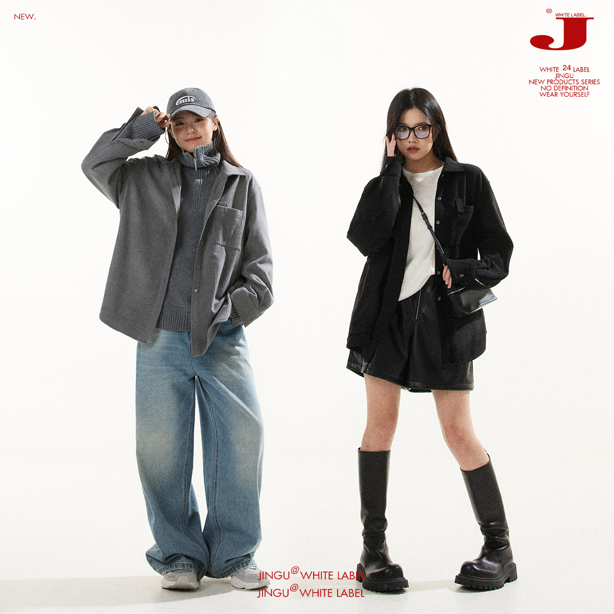 2024新品~白标家微胖定制胸前口袋加厚翻领衬衫外套女冬季大码上衣