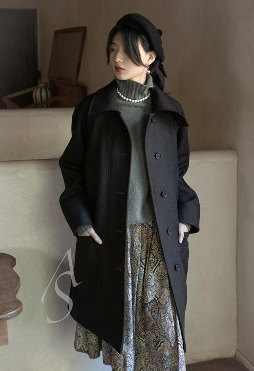 Margaret Howell  椒红色/奶油色/黑色羊绒球球贝雷帽 商品图11