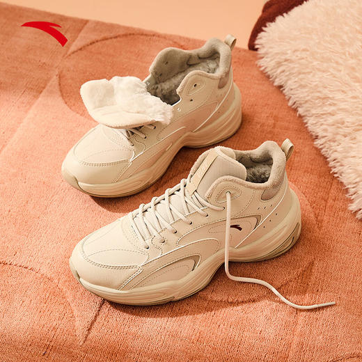 安踏棉鞋女加厚高帮加绒保暖冬季新款运动鞋子休闲鞋122448957 商品图5