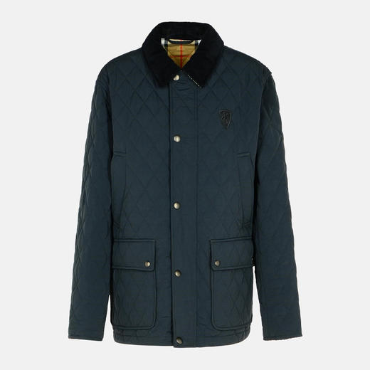 【二】BURBERRY 巴宝莉 男士盾牌徽标贴片尼龙绗缝夹克棉服 黑色 8096913 C1900 商品图0