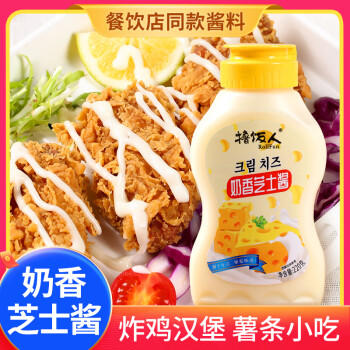 撸饭人（ROLLFUN）奶香芝士酱沙拉酱轻食调料面包蘸酱烤肠西餐伴侣220g /粮油调味 /调味品 /烹饪酱 商品图0