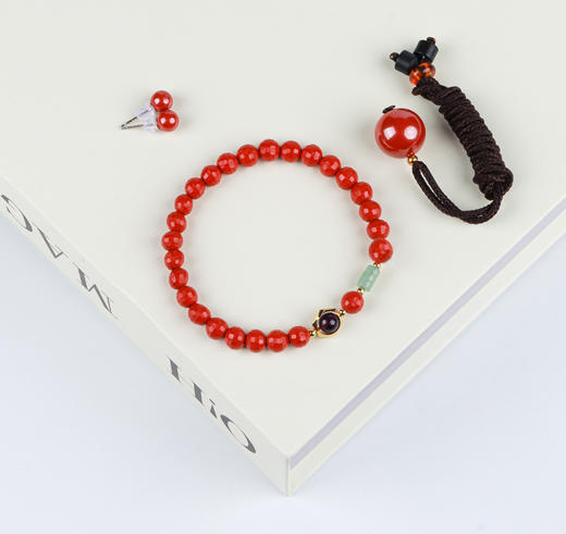 优选丨凌迈昆仑｜青海藏文化博物馆联名款蛇瑞朱砂三件套 商品图6