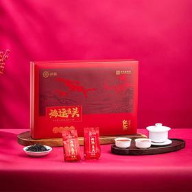 中粮-中茶 海堤鸿运当头工夫红茶花香礼盒装配礼袋200克