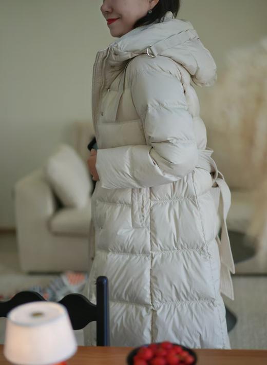 B家风格中长340g白鸭绒知性通勤大气羽绒服 商品图2