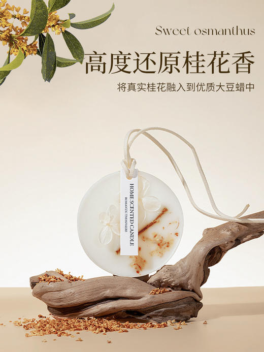 【挂在衣柜里的栀子花，衣柜香薰蜡片】栀子花衣柜专用香薰蜡片 香片衣橱家用卧室内 持久除味衣服香氛挂件-QQ 商品图7