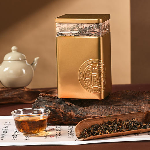 【金罐金骏眉】去寻  微信会员专享 特级头采金骏眉 武夷山红茶 蜜香型 罐装 送礼袋 净含量250g 商品图2