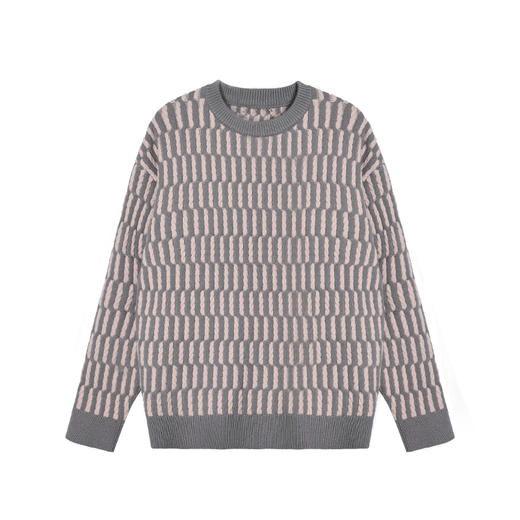 【新品上新】HX 冬季圆领毛衫情侣款Z107440024101/02 商品图2