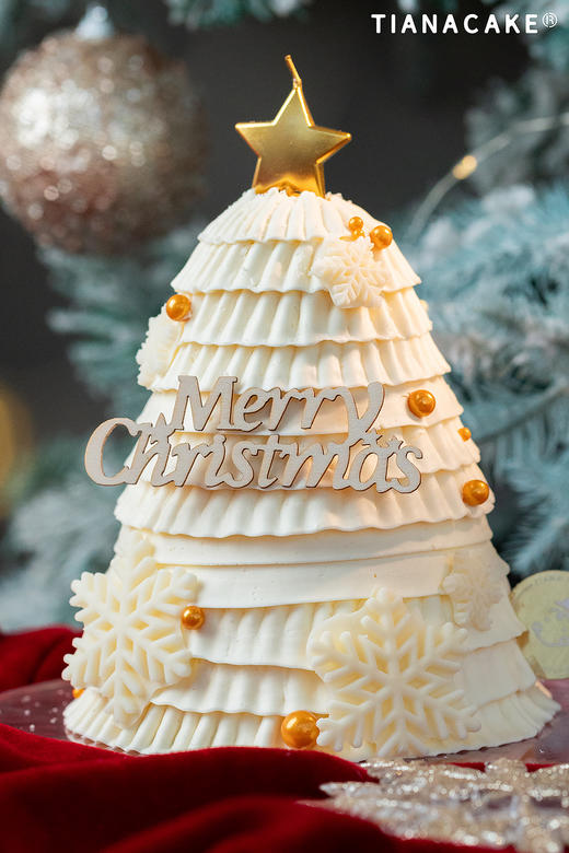 🌟圣诞限定｜落雪鎏金🎄 （五寸加高草莓蛋糕） 商品图9