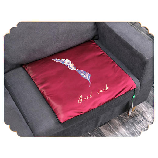 【9档定时调温】唐韵宛枫艾灸仪电加热绸缎坐垫 下单正装既送颈椎贴或膝盖贴一盒（15片） 商品图7