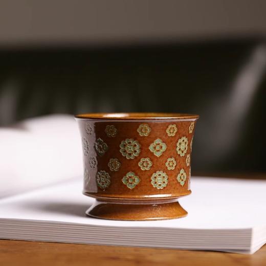 青瓷主人杯家用陶瓷茶杯个人专用单杯填釉直壁品茗杯功夫茶具本土斋-宝相容天杯130ML【不支持补差，非质量问题不退不换】S 商品图0