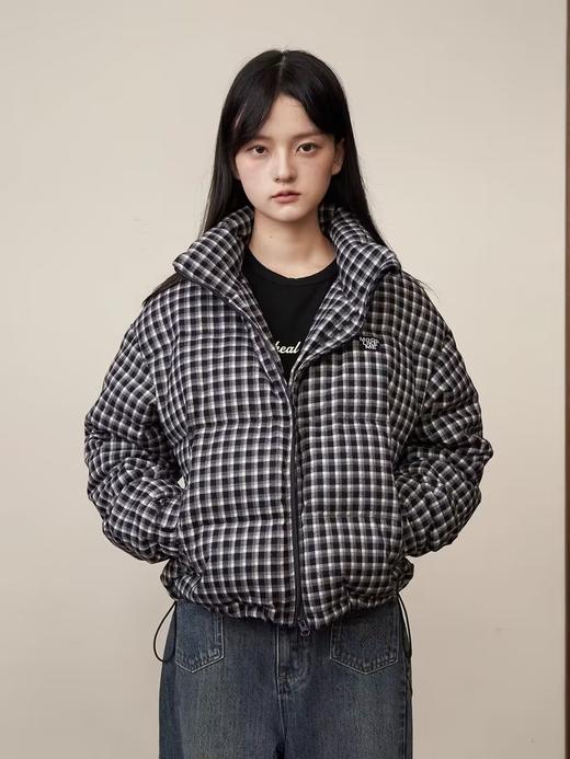 Mood Like Me/MYRF2402/格子磨毛立领短款羽绒服 商品图2