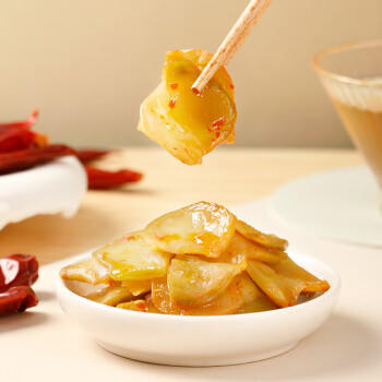 乌江榨菜 下饭菜 餐前开味小菜 酸辣鲜榨菜片 80g*7袋 佐餐轻盐咸菜 /粮油调味 /调味品 /榨菜/酱腌菜 商品图1