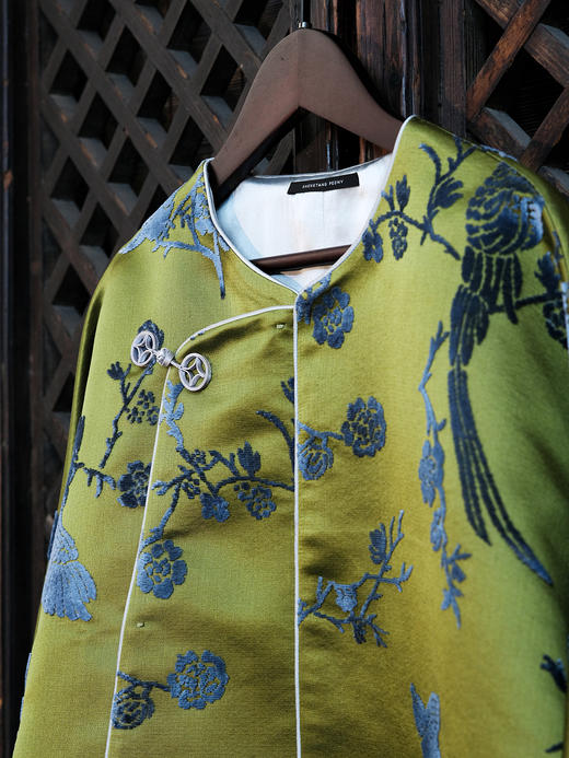 盛唐牡丹|喜上眉梢漳缎偏襟外套 商品图3