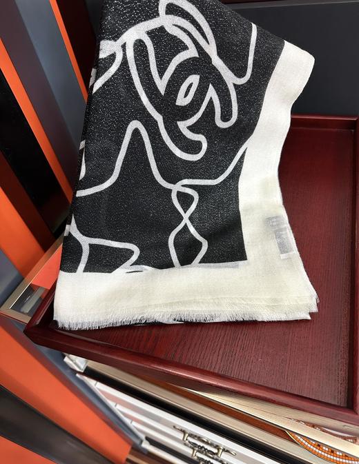 香奶奶2024新款银丝围巾【星星】(TL) 商品图3