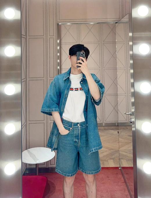 G家 拆袋牛仔套装·短衬衫外套➕短裤 商品图1