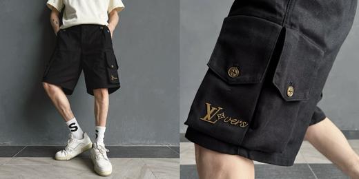 驴家 重工开模 金属标多口袋短裤（JN） 商品图1