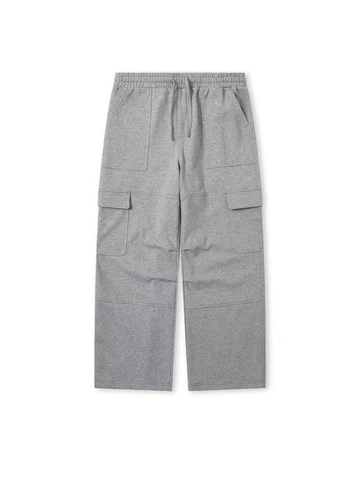 Evistub/E-4DCK942/重磅多袋工装直筒拼接可调节抓绒宽松针织卫裤 商品图3