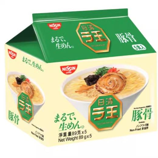 日清 拉王豚骨风味泡面 89克*5袋/包 商品图0