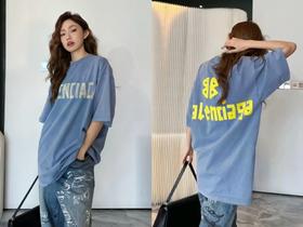 B家 胶带美纹纸贴图T恤（JN）