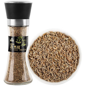 川珍孜然粒100g(研磨瓶)新疆孜然碎粉烧烤腌肉烤串调料撒料蘸料调味料 /粮油调味 /调味品 /基础香辛料 商品图5