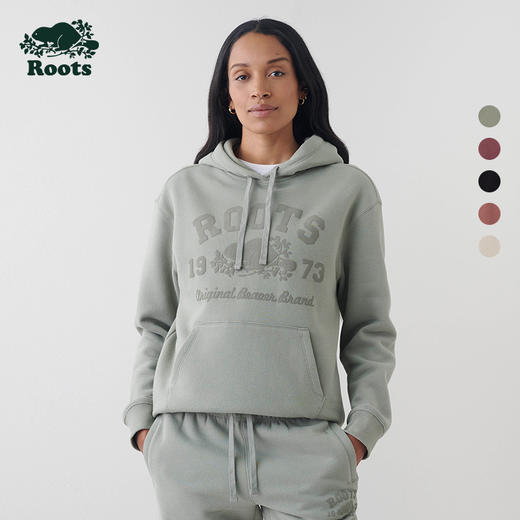 【2件9折】【ROOTS】美式经典女士秋冬款连帽保暖加绒卫衣 商品图1