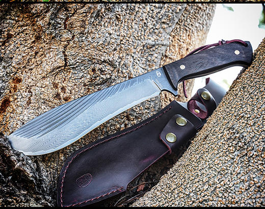 汉道大马士革柳叶防身刀 商品图13