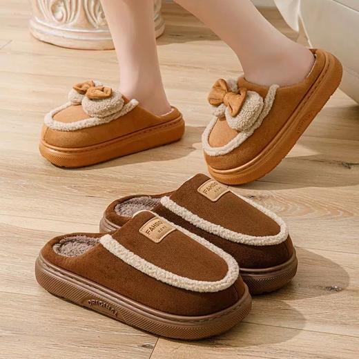 男士棉拖鞋居家用加绒加厚拖鞋冬天保暖冬季棉拖可外穿【WG24112M】 商品图1