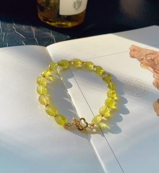 8mm-9mm单圈金丝雀碧玺手链 商品图1