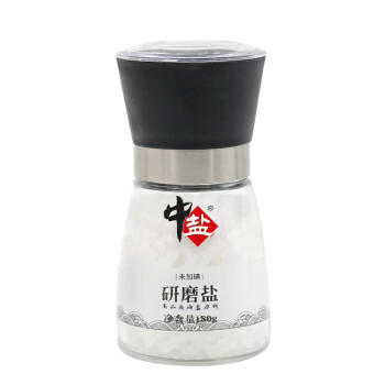 中盐 研磨盐180g【未加碘】自带研磨器 无碘海盐 粗细可调节 中盐出品 /粮油调味 /调味品 /盐 商品图5