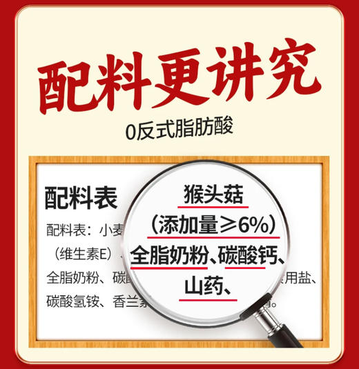 江中猴姑无糖酥性饼干20天猴头菇养胃食品糖友可食控糖送礼 礼盒装 40包/960g/盒  2025年8-10月份生产/保质期15个月 饼干易碎 介意慎拍【中通发货】 商品图3