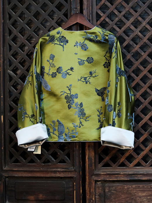 盛唐牡丹|喜上眉梢漳缎偏襟外套 商品图5