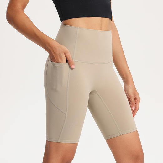 【147元任选3件】跃牌【蚂蚁运动】系列 高腰收腹运动短裤女弹力紧身显瘦瑜伽裤K3525（活动产品，收货7天内支持退换） 商品图3