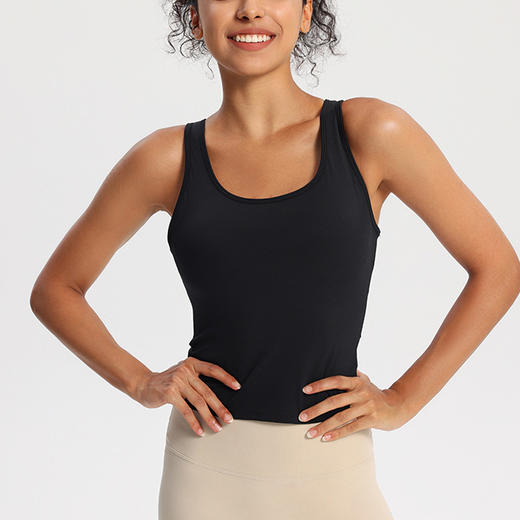 【147元任选3件】跃牌【蚂蚁运动】系列 透气一体杯聚拢显胸运动背心女X1364（活动产品，收货7天内支持退换） 商品图4