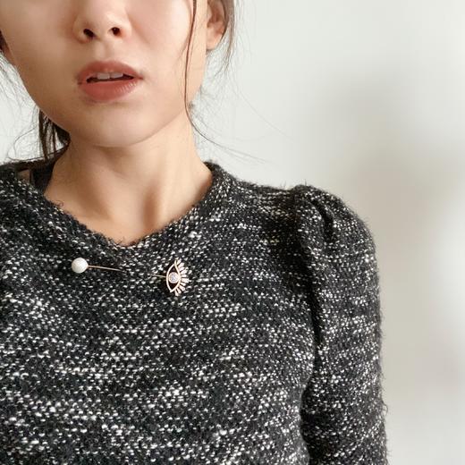 LHWINDSOR复古大眼睛珍珠胸针领针帽针lhwindsor 商品图6