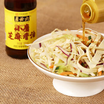 六必居 小磨芝麻香油 180ml 传统工艺 水代法 凉拌火锅调味 中华老字号 /粮油调味 /调味品 /调味油 商品图3