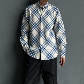 B家 2024SS新款斜格纹长袖休闲衬衫（JN）